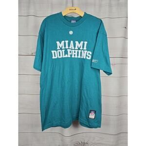 Miami Dolphins [VINTAGE] T-Shirt L Reebok - NFL Team Apparel - never worn #B1b2